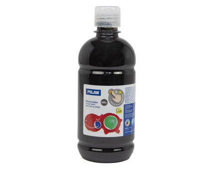 PINTURA D/DEDO NEGRA 500ML MILAN