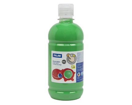 PINTURA D/DEDO VERDE 500ML MILAN