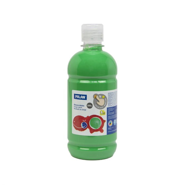 PINTURA D/DEDO VERDE 500ML MILAN