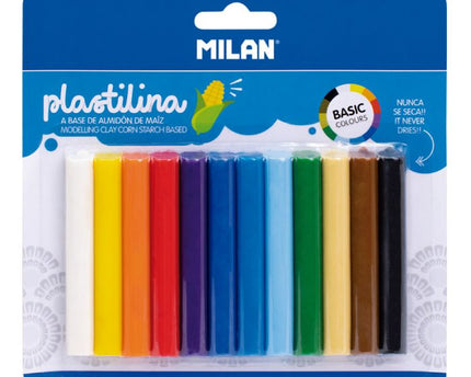 PLASTCINA BARRA 12CLRS MILAN