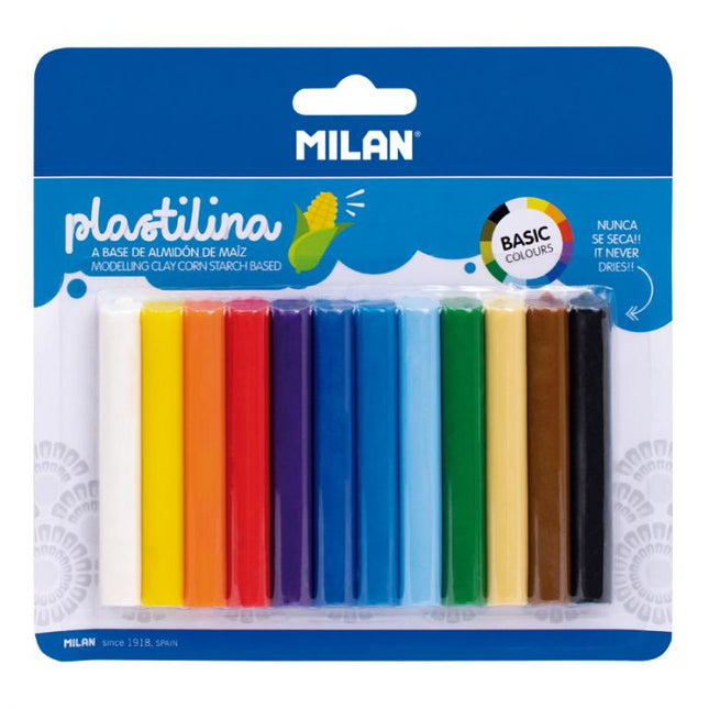 PLASTCINA BARRA 12CLRS MILAN