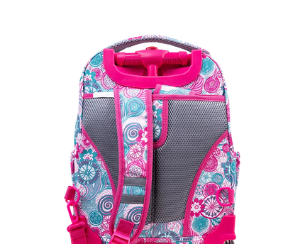 MOCHILA J WORLD C/RODOS Y LUZ LOLLIPOP BLUE RASPBERRY