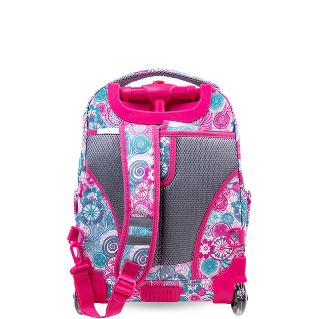 MOCHILA J WORLD C/RODOS Y LUZ LOLLIPOP BLUE RASPBERRY