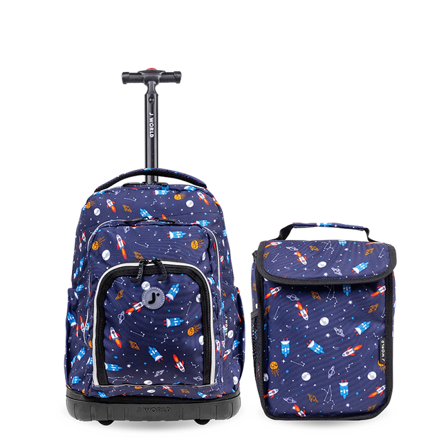 MOCHILA J WORLD C/RODOS Y LUZ LOLLIPOP SPACESHIP