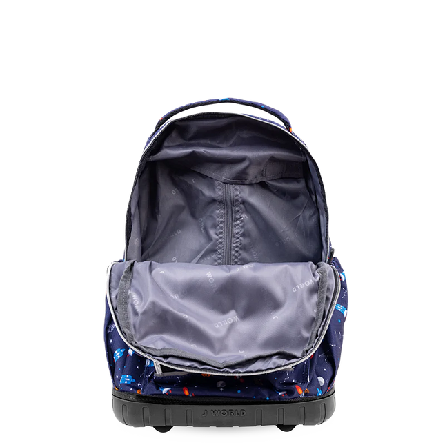 MOCHILA J WORLD C/RODOS Y LUZ LOLLIPOP SPACESHIP