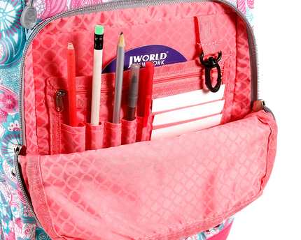 MOCHILA H WORLD C/RODOS SUNDACE BLUE RASPBERRY