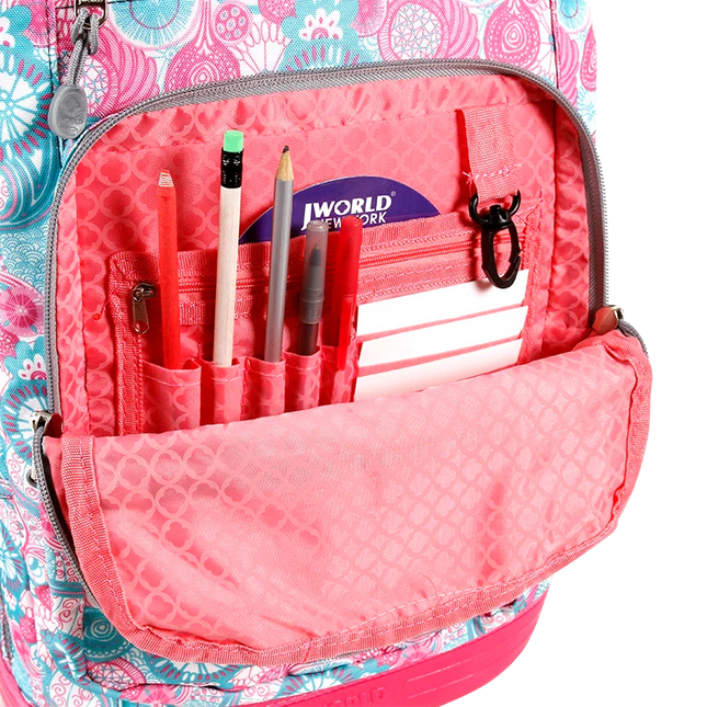 MOCHILA H WORLD C/RODOS SUNDACE BLUE RASPBERRY