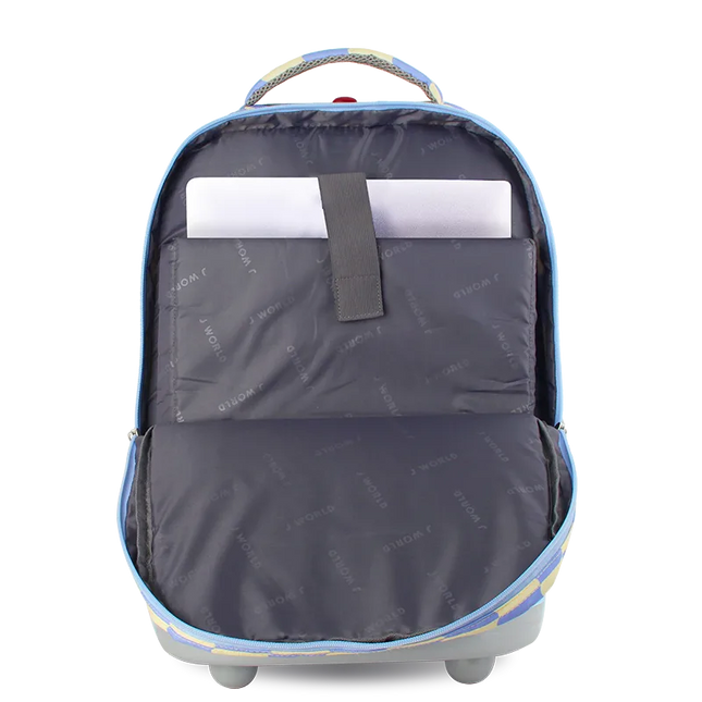 MOCHILA J WORLD C/RODOS SUNDANCE WIGGLE BLU