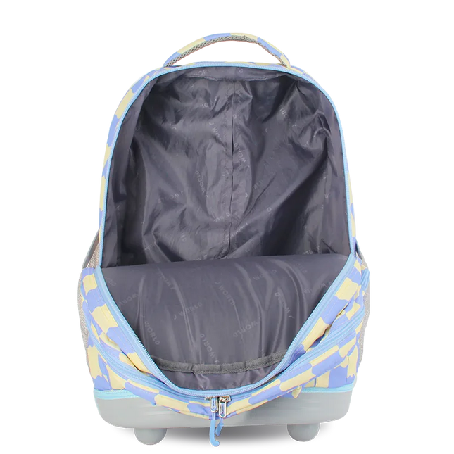MOCHILA J WORLD C/RODOS SUNDANCE WIGGLE BLU