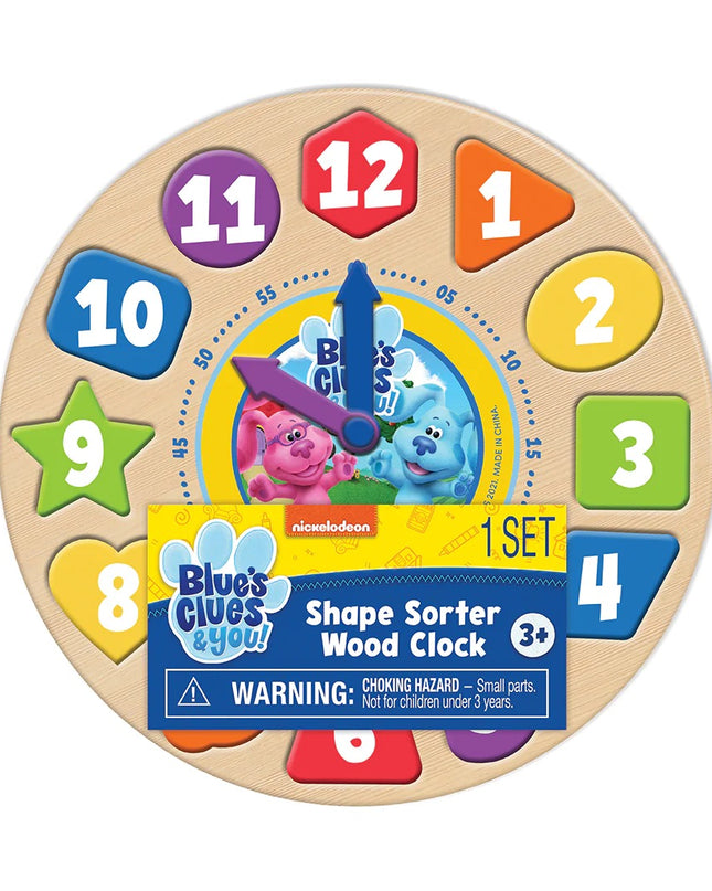 RELOJ DE MADERA BLUES CLUES
