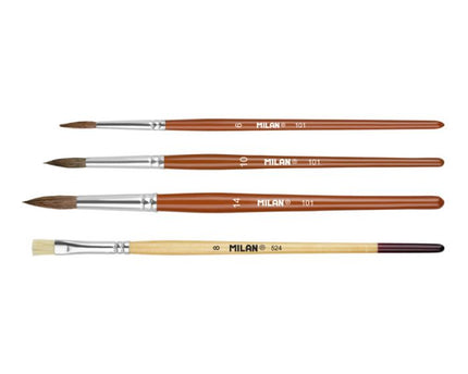 SET DE PINCELES 4PC MILAN