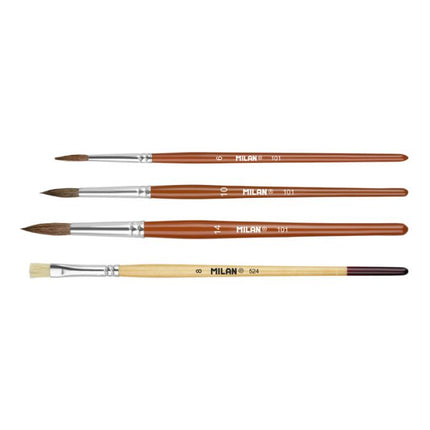 SET DE PINCELES 4PC MILAN