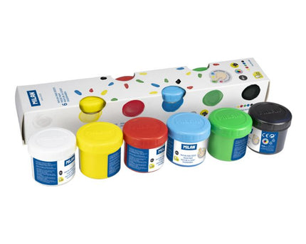 SET PINTURA DE DEDO 6CLRS MILAN