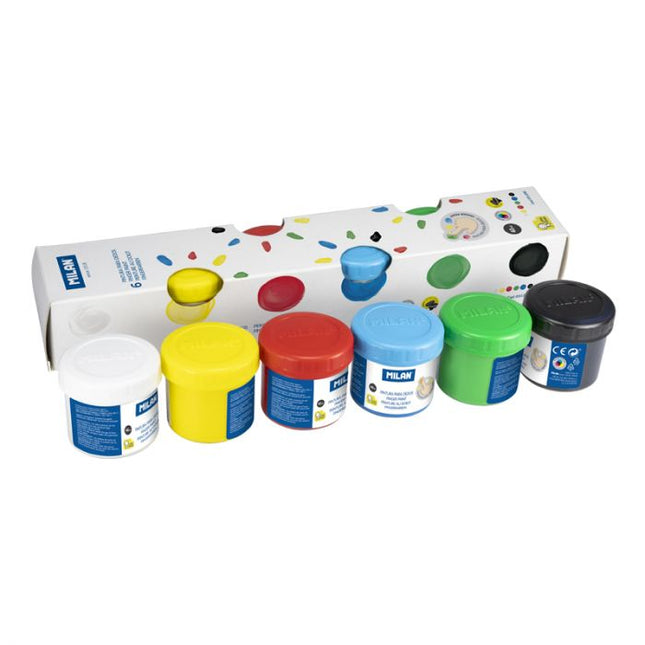 SET PINTURA DE DEDO 6CLRS MILAN
