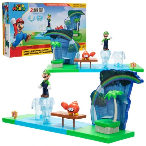 Set de figuras de acción Super Mario Sparkling Waters