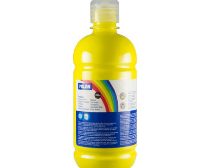 TEMPERA AMARILLA 500ML MILAN