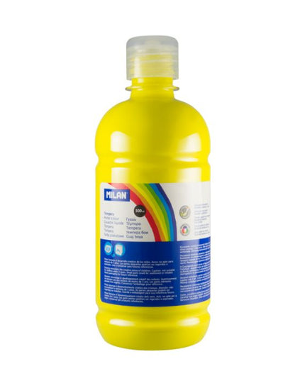 TEMPERA AMARILLA 500ML MILAN