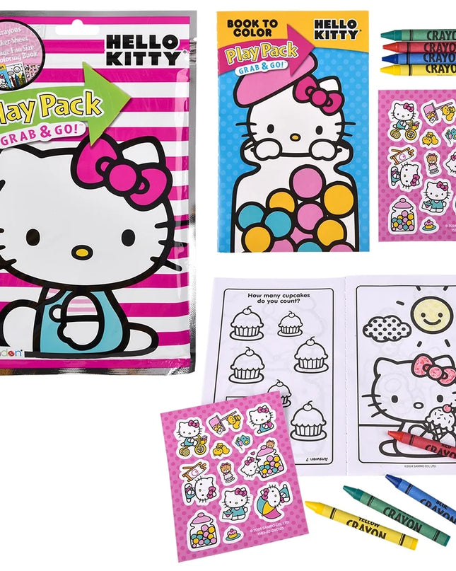JUGUETE HELLO KITTY GRAB N GO PLAY PACK