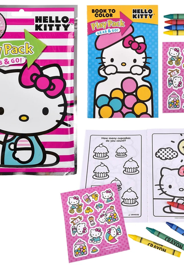 JUGUETE HELLO KITTY GRAB N GO PLAY PACK