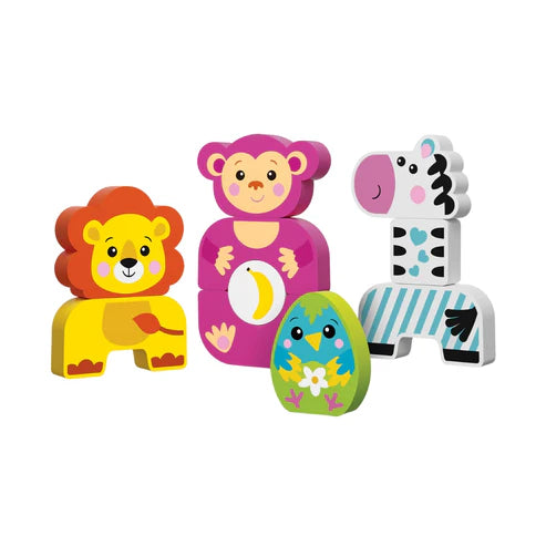 ROMPECABEZAS DE MADERA MONKEY AND FRIENDS