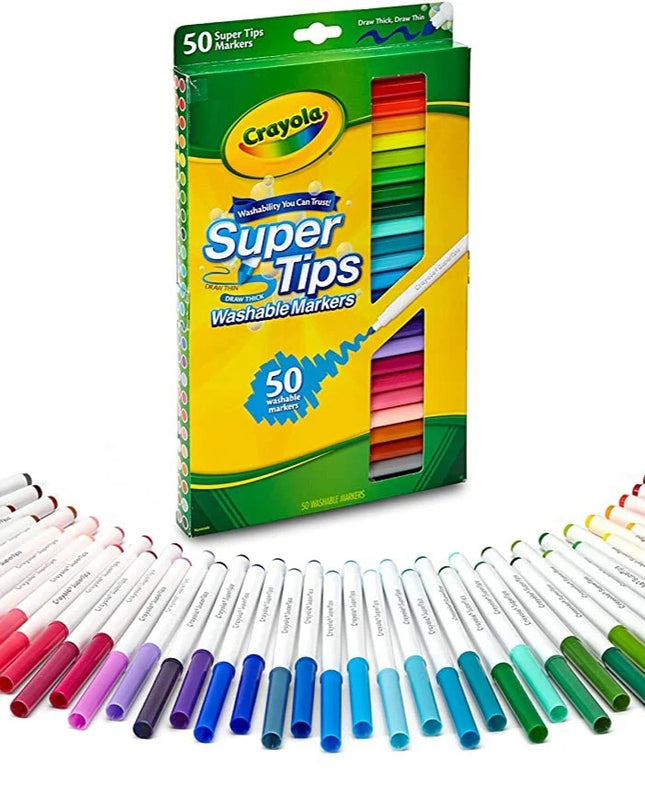 Marcadores crayola super tips 50 unid.