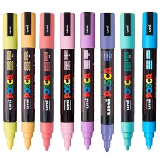 MARCADORES POSCA PASTEL 8PC PC-5M 2.5MM