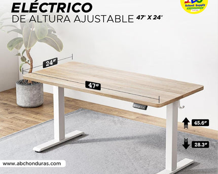ESCRITORIO AJUSTABLE BLANCO 47X24