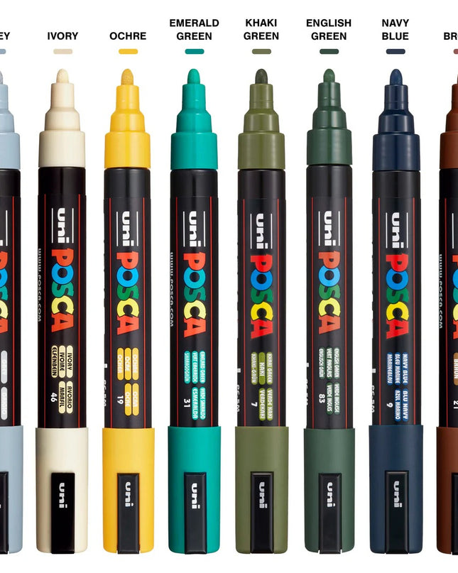 MARCADORES POSCA TIERRA 8PC PC-5M 2.5MM