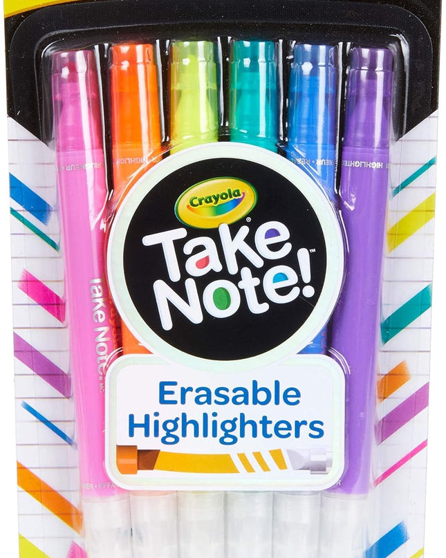 RESALTADORES CRAYOLA TAKE NOTE 6CLRS