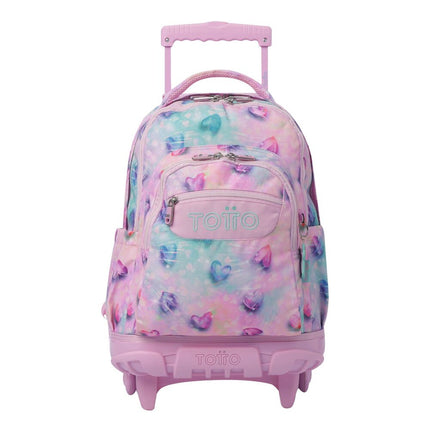 MOCHILA GLITTER CORAZONES TOTTO