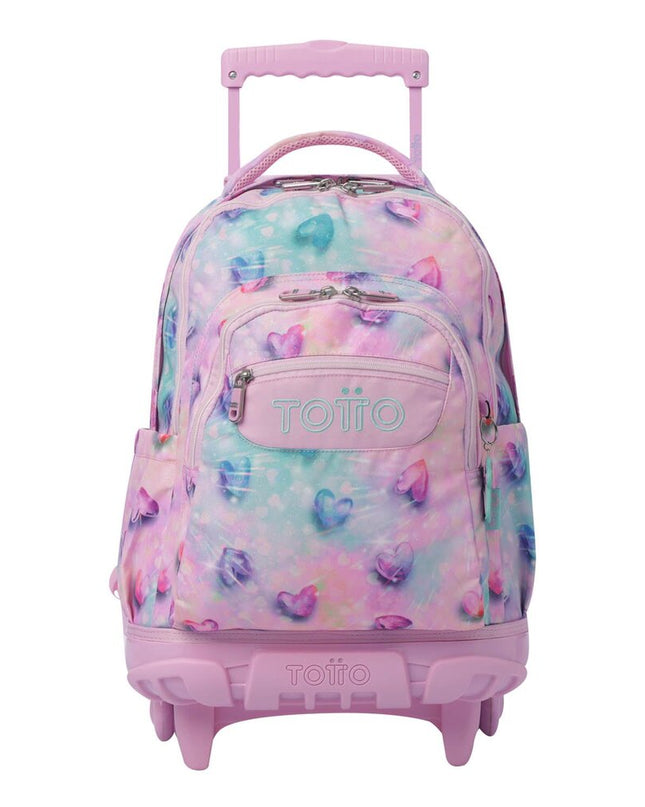 MOCHILA GLITTER CORAZONES TOTTO