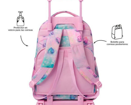 MOCHILA GLITTER CORAZONES TOTTO