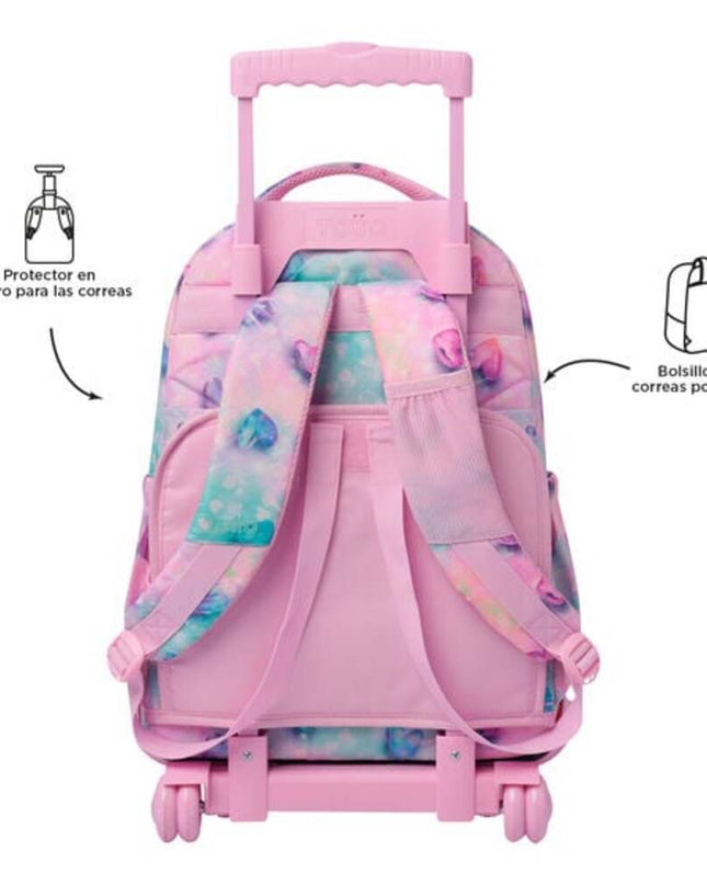 MOCHILA GLITTER CORAZONES TOTTO