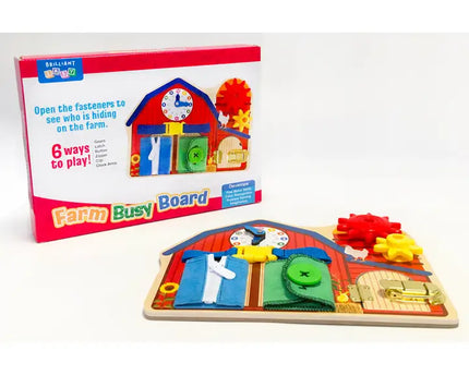 JUGUETE SENSORIAL FARM BUSY BOARD