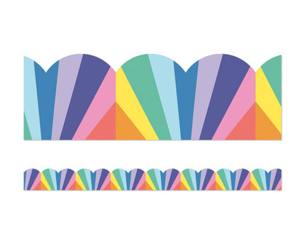 BORDE RAINBOW BURST SCALLOPED