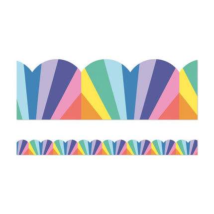 BORDE RAINBOW BURST SCALLOPED