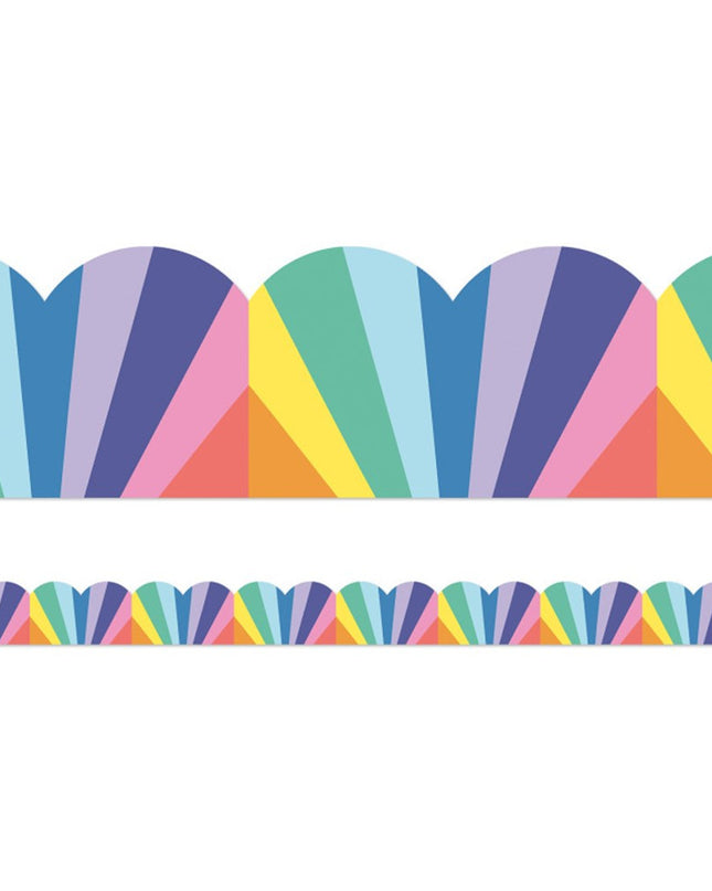 BORDE RAINBOW BURST SCALLOPED