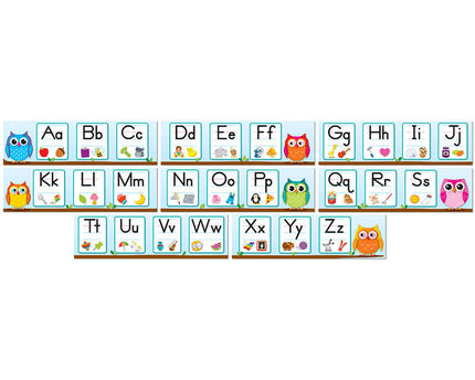 MINI BULLETIN COLORFUL OWLS ALPHABET