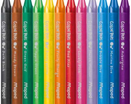 CRAYONES COLORPEPS WAX 12CLRS
