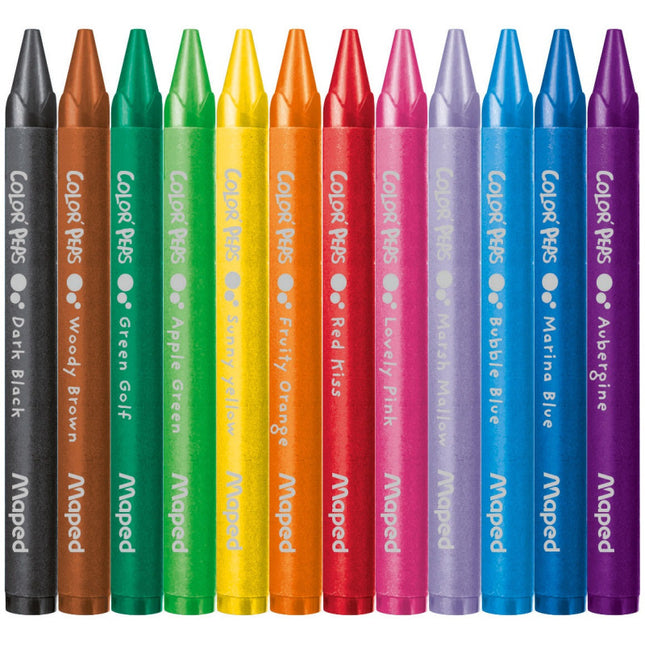 CRAYONES COLORPEPS WAX 12CLRS