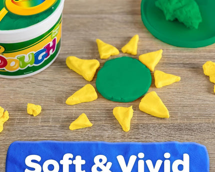 PLASTICINA CRAYOLA DOUGH GREEN 3BL