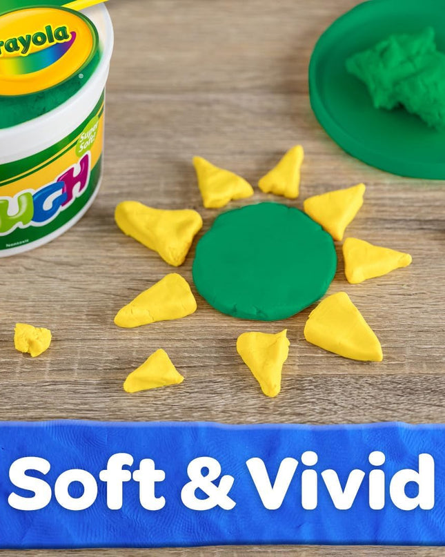 PLASTICINA CRAYOLA DOUGH GREEN 3BL