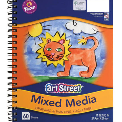 CUADERNO MIXED MEDIA 11X8.5 60HJS