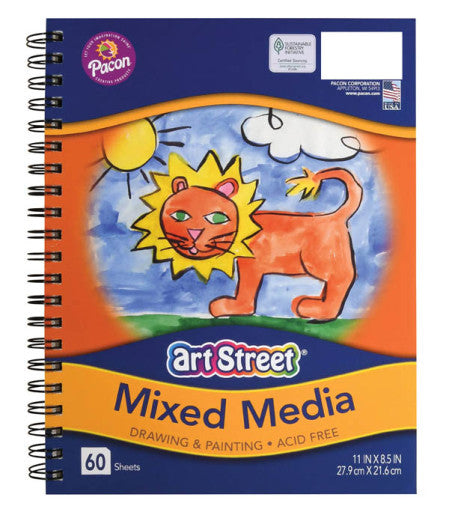 CUADERNO MIXED MEDIA 11X8.5 60HJS
