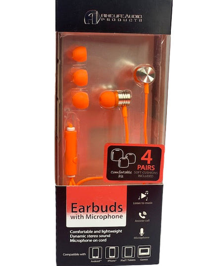 AURICULARES EURBUD V/COLORES C/REPUESTO