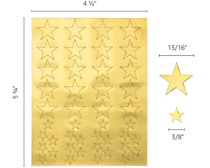 STICKER GOLD FOIL STAR