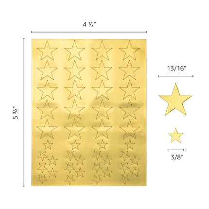 STICKER GOLD FOIL STAR