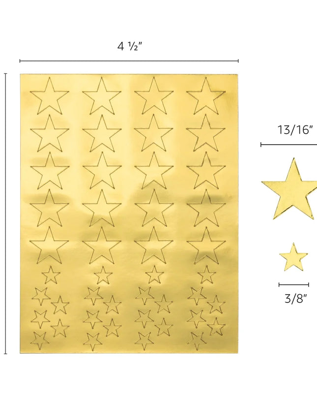 STICKER GOLD FOIL STAR