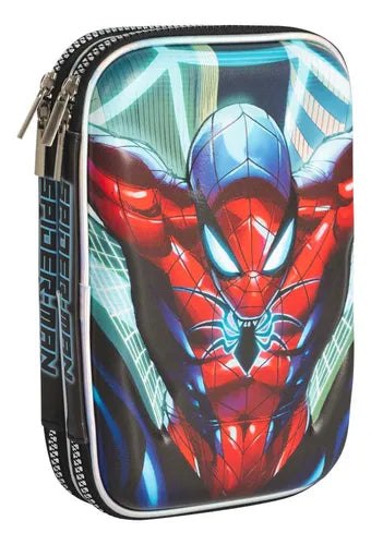 CARTUCHERA DOBLE SPIDERMAN