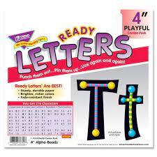 LETRAS ALPHA -BEADS*4